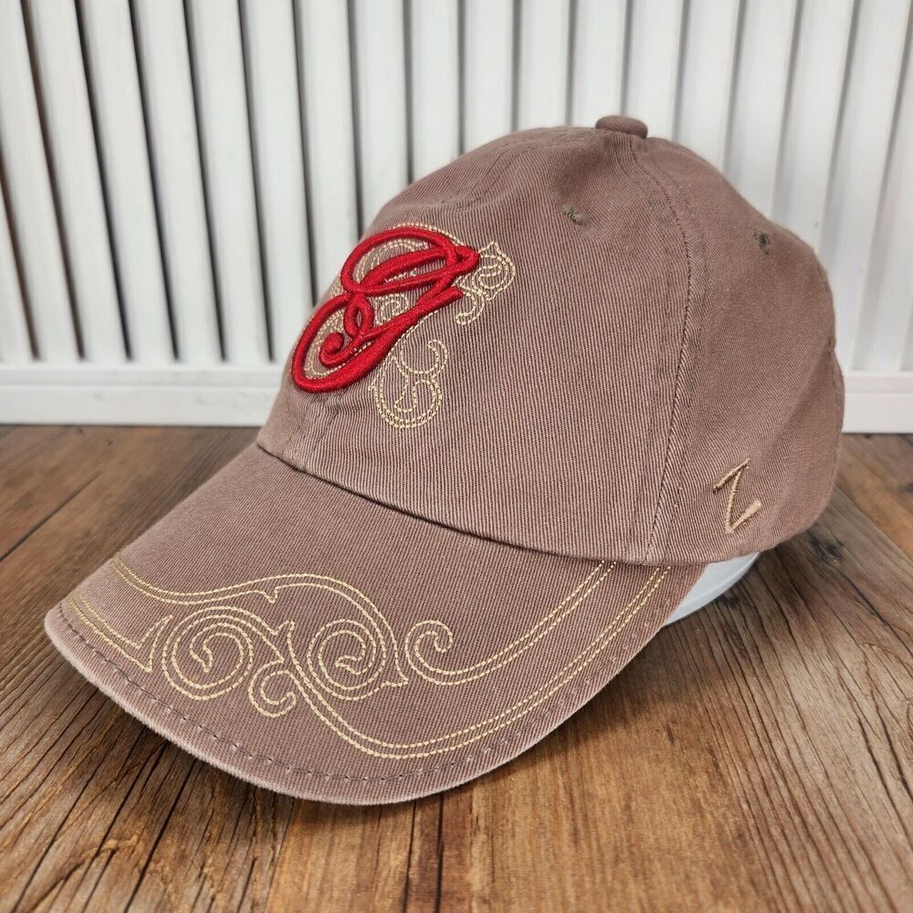 Zephyr Georgia Bulldogs NCAA Strapback HatโCap Brown Canvas College Embroidered